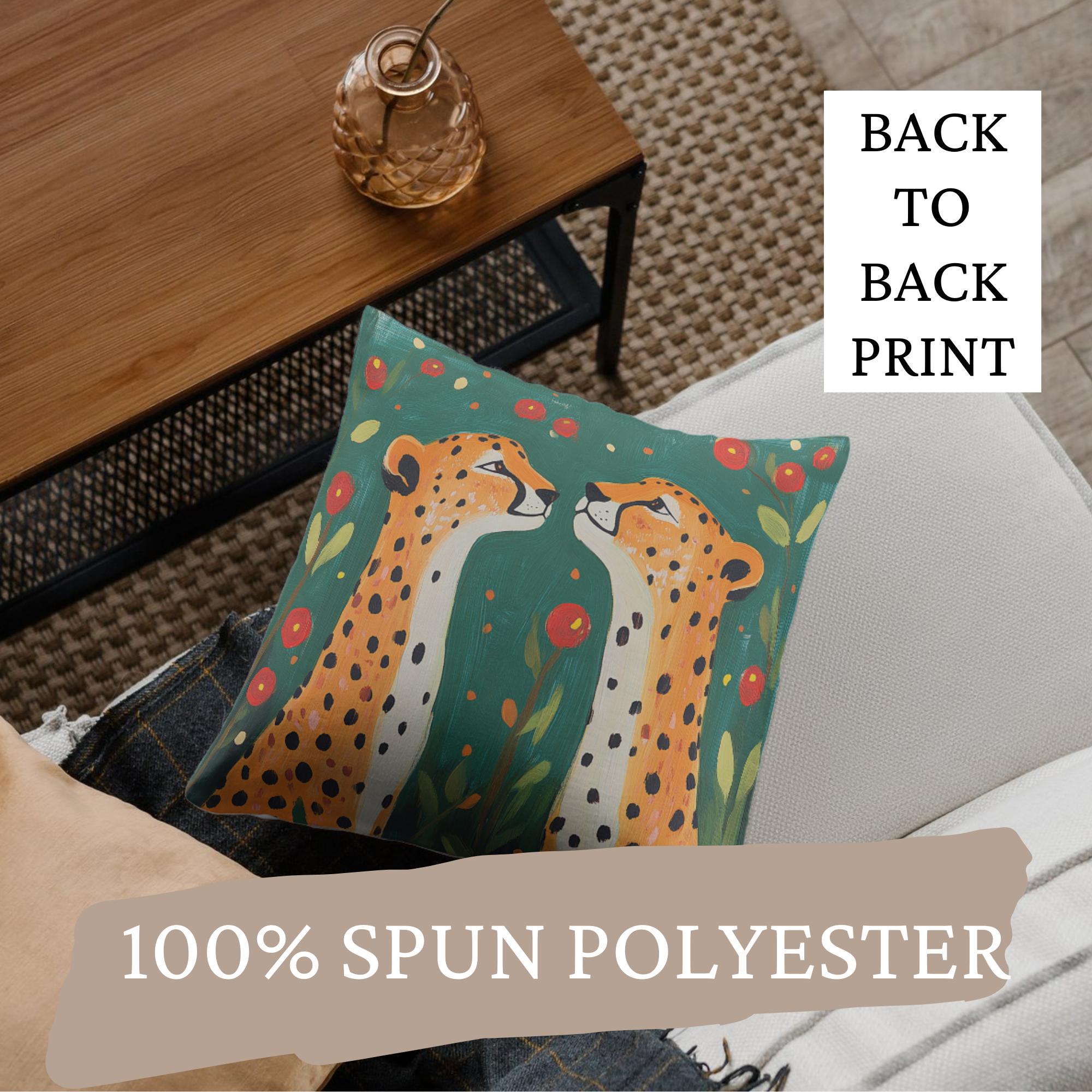 Twin Cheetah Throw Pillow - Image 5